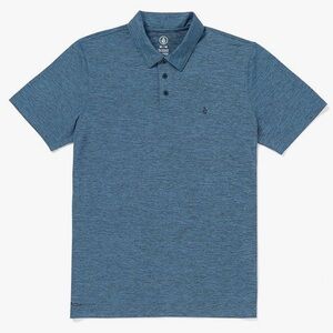 NWT: Volcom Hazard Pro Polo Golf short sleeve Shirt Sz: M
Color: SBL (Blue/Grey)